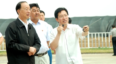 原中共中央書記處書記、中紀(jì)委副書記何勇視察我公司